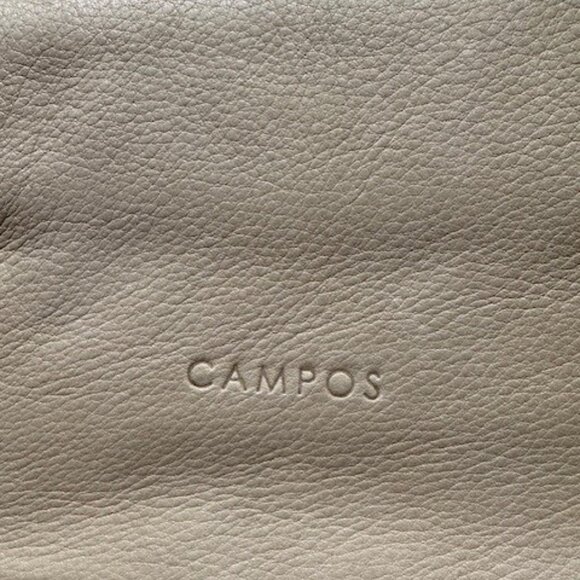CAMPOS Tan Leather Large Tote Bag Shopper Purse - Picture 6 of 6